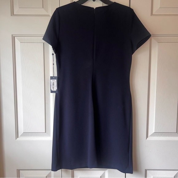 Tommy Hilfiger Navy Blue Professional Short Sleeve Shift Dress, size 6 sailor - Picture 3 of 7